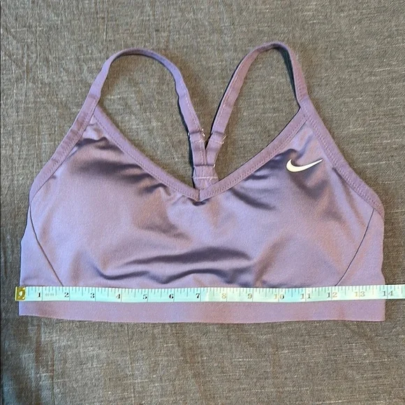 Nike Dri-Fit Indy Light Support Purple Sports Bra - Picture 3 of 9